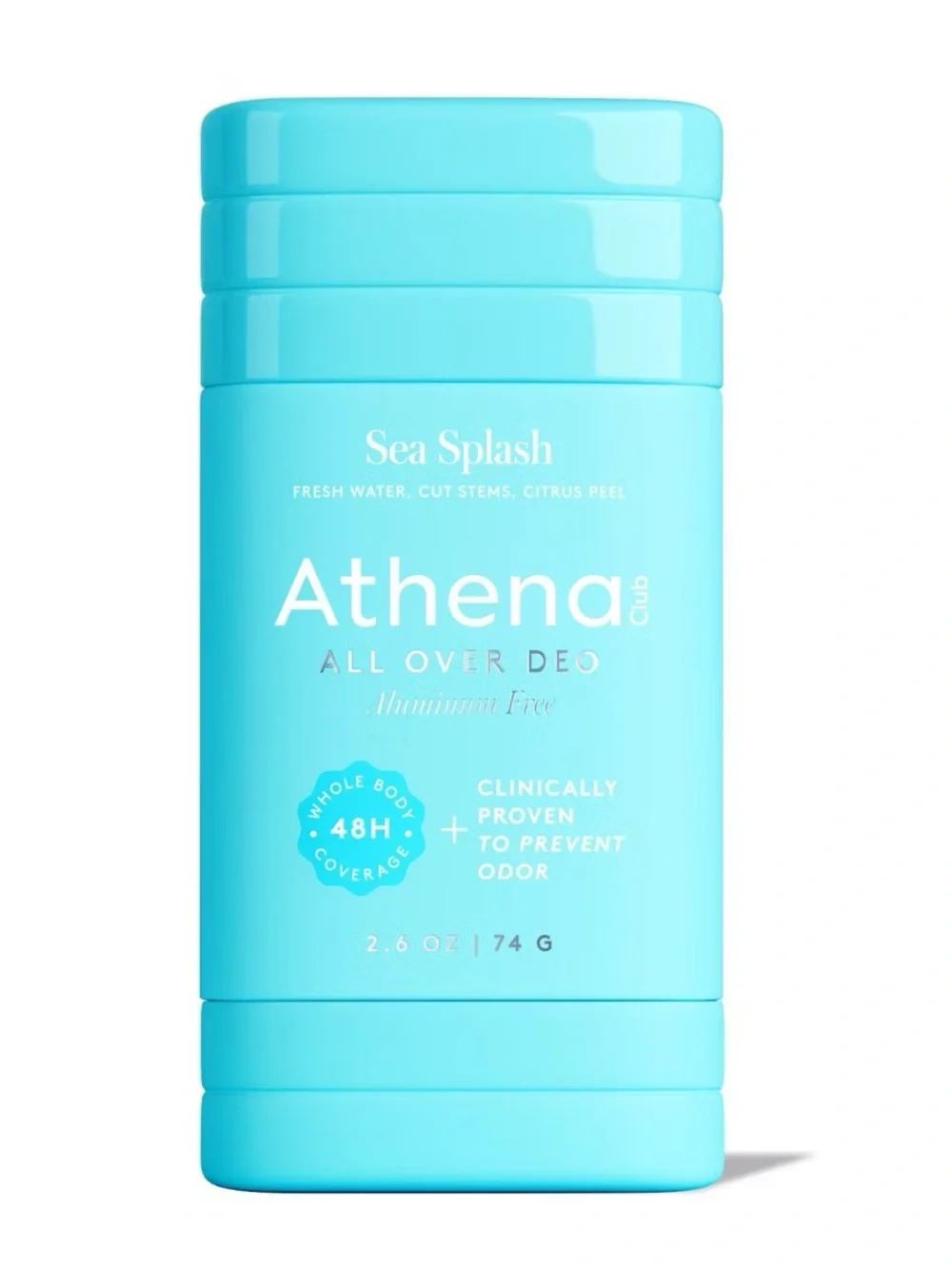 Athena All Over Deo Aluminum Free Deodorant, Sea Splash